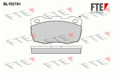 Sada brzdových destiček, kotoučová brzda FTE 9010011