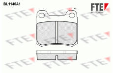 Sada brzdových destiček, kotoučová brzda FTE 9010039