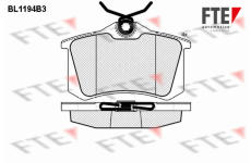 Sada brzdových destiček, kotoučová brzda FTE 9010054