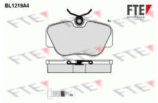 Sada brzdových destiček, kotoučová brzda FTE 9011034