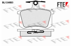 Sada brzdových destiček, kotoučová brzda FTE 9010073