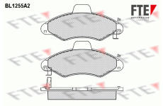Sada brzdových destiček, kotoučová brzda FTE 9010078