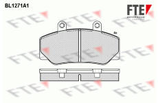 Sada brzdových destiček, kotoučová brzda FTE 9010084