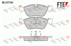 Sada brzdových destiček, kotoučová brzda FTE BL1277A2