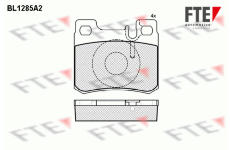 Sada brzdových destiček, kotoučová brzda FTE 9010091
