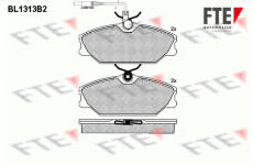 Sada brzdových destiček, kotoučová brzda FTE BL1313B2
