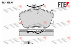 Sada brzdových destiček, kotoučová brzda FTE 9010108
