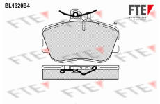 Sada brzdových destiček, kotoučová brzda FTE 9010109