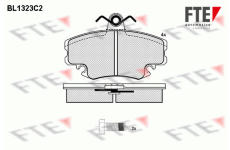 Sada brzdových destiček, kotoučová brzda FTE 9010111