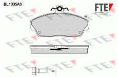 Sada brzdových destiček, kotoučová brzda FTE 9010123