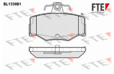 Sada brzdových destiček, kotoučová brzda FTE 9010129