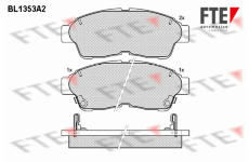 Sada brzdových destiček, kotoučová brzda FTE BL1353A2