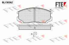 Sada brzdových destiček, kotoučová brzda FTE 9010141
