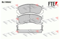 Sada brzdových destiček, kotoučová brzda FTE 9010160