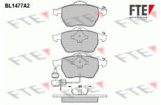 Sada brzdových destiček, kotoučová brzda FTE 9010208