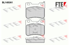 Sada brzdových destiček, kotoučová brzda FTE 9010218