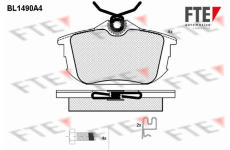 Sada brzdových destiček, kotoučová brzda FTE BL1490A4