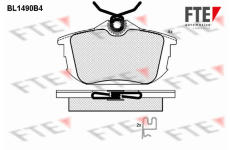 Sada brzdových destiček, kotoučová brzda FTE 9010222