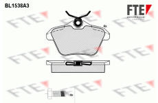 Sada brzdových destiček, kotoučová brzda FTE 9010237