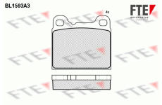 Sada brzdových destiček, kotoučová brzda FTE 9010242