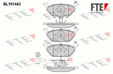 Sada brzdových destiček, kotoučová brzda FTE 9010250