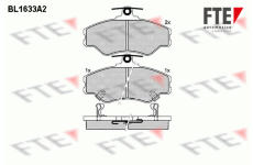 Sada brzdových destiček, kotoučová brzda FTE 9010257