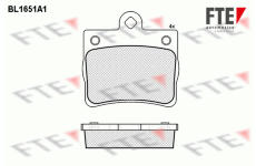 Sada brzdových destiček, kotoučová brzda FTE 9010268