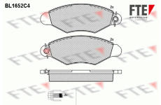 Sada brzdových destiček, kotoučová brzda FTE 9010271