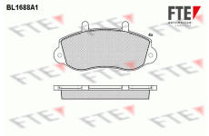 Sada brzdových destiček, kotoučová brzda FTE BL1688A1