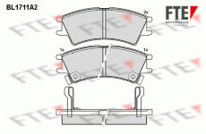 Sada brzdových destiček, kotoučová brzda FTE 9010312