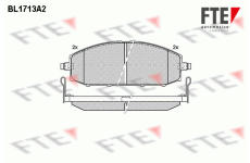 Sada brzdových destiček, kotoučová brzda FTE 9010314
