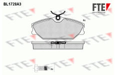 Sada brzdových destiček, kotoučová brzda FTE 9010318