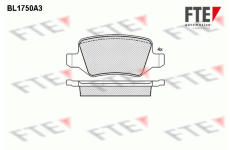 Sada brzdových destiček, kotoučová brzda FTE 9010331