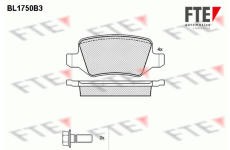 Sada brzdových destiček, kotoučová brzda FTE 9010332