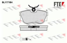 Sada brzdových destiček, kotoučová brzda FTE 9010342