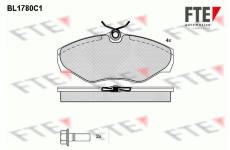 Sada brzdových destiček, kotoučová brzda FTE 9010350