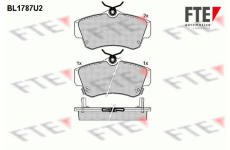 Sada brzdových destiček, kotoučová brzda FTE 9010357