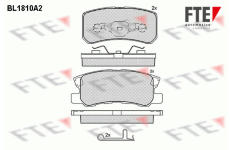 Sada brzdových destiček, kotoučová brzda FTE 9010386