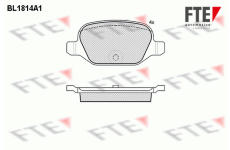 Sada brzdových destiček, kotoučová brzda FTE 9010391