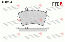 Sada brzdových destiček, kotoučová brzda FTE 9010403