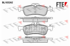 Sada brzdových destiček, kotoučová brzda FTE 9010411