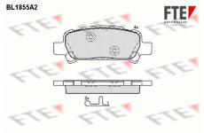 Sada brzdových destiček, kotoučová brzda FTE 9010429