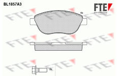 Sada brzdových destiček, kotoučová brzda FTE 9010430