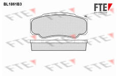 Sada brzdových destiček, kotoučová brzda FTE 9010442