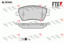 Sada brzdových destiček, kotoučová brzda FTE 9010460