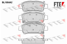 Sada brzdových destiček, kotoučová brzda FTE 9010469