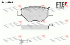 Sada brzdových destiček, kotoučová brzda FTE 9010486