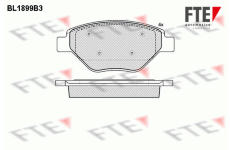 Sada brzdových destiček, kotoučová brzda FTE 9010487
