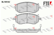 Sada brzdových destiček, kotoučová brzda FTE 9010490