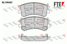 Sada brzdových destiček, kotoučová brzda FTE 9010493